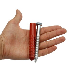 پیچ شش گوش و رولپلاک سایز 10 سانتی متر