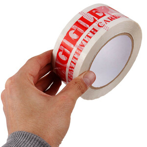 چسب پهن رنگی 5 سانتی متر Fragile White