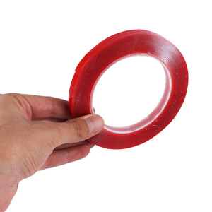 چسب دو طرفه ژله ای قرمز 1 سانتی متر Wonder