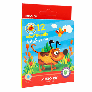 مداد رنگی 12 رنگ آریا 3072