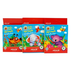 مداد رنگی 12 رنگ آریا 3072