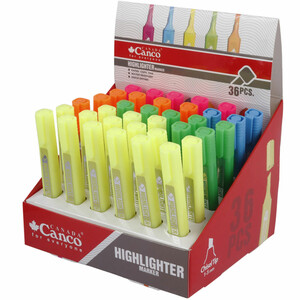 ماژیک هایلایت پاستلی کنکو نوک تخت رنگی بسته 36 عددی