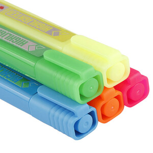 ماژیک هایلایت کنکو نوک تخت رنگی بسته 5 عددی