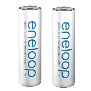 باتری دوتایی قلمی شارژی Panasonic Eneloop BK-3MCCE AA 2000mAh