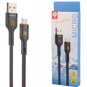 کابل میکرو یو اس بی فست شارژ 5 آمپر You Shenq Ku K-65 طول 1 متر