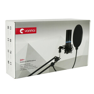 میکروفون کندانسور و پایه لرزشگیر Yanmai Q9 Plus + پاپ فیلتر