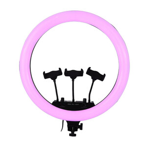 رینگ لایت 18 اینچ RGB LED MJ18