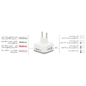 تبدیل برق 3 به 2 تایمر دار هادرون P103