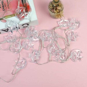 ریسه طرح ماه و ستاره آفتابی طول 2.5 متر