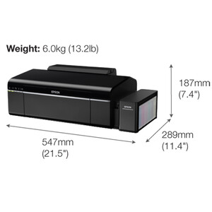 پرینتر رنگی جوهر افشان EPSON L805 فاقد جوهر