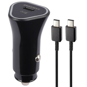 شارژر فندکی فست شارژ Samsung EP-L502 3A PD3.0 25W + کابل تبدیل تایپ سی