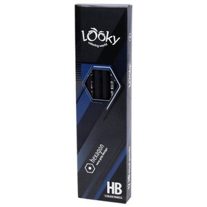 مداد مشکی لوکی Looky Hexagon بسته 12 عددی