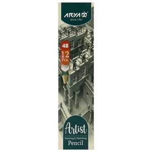 مداد طراحی آریا Arya Artist 3503 4B بسته 12 عددی