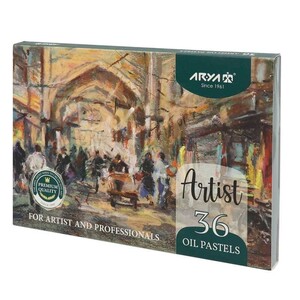 مداد شمعی 36 رنگ آریا Arya Artist 2603