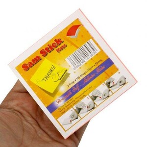 کاغذ یادداشت چسب دار Sam 7.5*7.5cm بسته 100 برگی