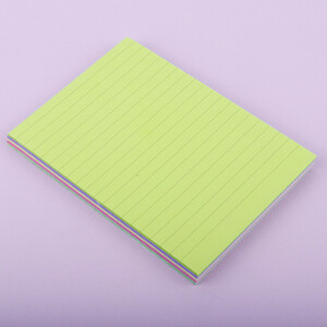 کاغذ یادداشت چسب دار رنگی Sam Stick Note 10*14.5cm بسته 100 برگی