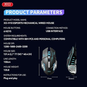 موس گیمینگ ایکس او XO-M10