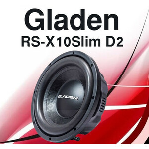 Gladen RS-X10Slim D2 ساب ووفر 10 اینچ گلیدن