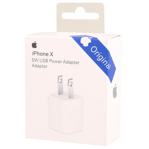 شارژر دیواری اورجینال 5 وات اپل iPhone X 1A
