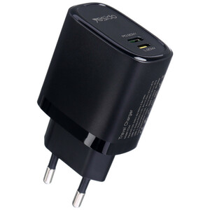 شارژر دیواری 20 وات یسیدو YC44 PD 3A + کابل تبدیل آیفونی
