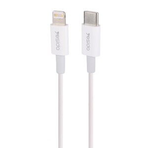 شارژر دیواری 20 وات یسیدو YC44 PD 3A + کابل تبدیل آیفونی