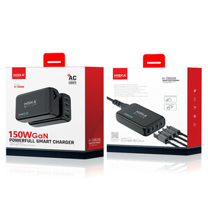 شارژر دیواری 100 وات هیسکا H-138GAN QC3.0 PD3.0 5A