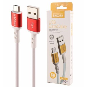کابل میکرو یو اس بی فست شارژ 5 آمپر شوش SH72A طول 1.1 متر