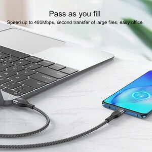 کابل میکرو یو اس بی فست شارژ 2 آمپر یسیدو CA121M طول 1 متر