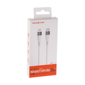 کابل کوتاه تایپ سی به لایتنینگ فست شارژ 30 وات هایکو استار HS-180C-L طول 20 سانتی متر