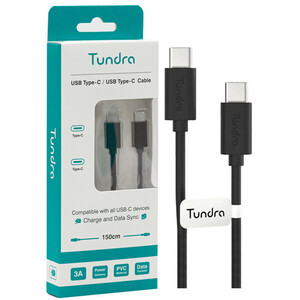 کابل دو سر تایپ سی فست شارژ 3 آمپر تاندرا T10C-C150 طول 1.5 متر