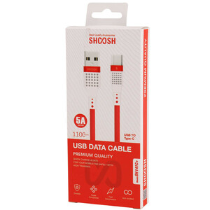 کابل تایپ سی فست شارژ 5 آمپر شوش +SH141C طول 1.1 متر