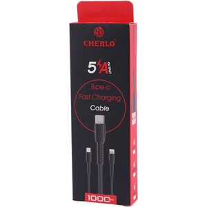 کابل تایپ سی فست شارژ 5 آمپر چرلو CH-TC09 طول 1 متر