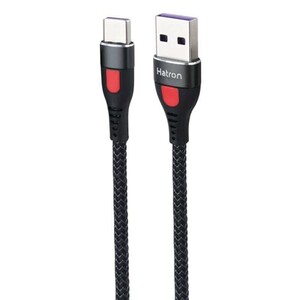 کابل تایپ سی فست شارژ 5 آمپر هترون HC303HB طول 1 متر