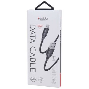 کابل تایپ سی فست شارژ 18 وات یسیدو CA126C طول 1 متر