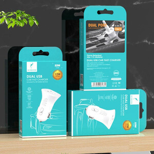 شارژر فندکی 12 وات اسکای دلفین SZ08 + کابل تایپ سی