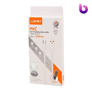 کابل میکرو یو اس بی فست شارژ 25 وات الدینیو LS841 طول 1 متر