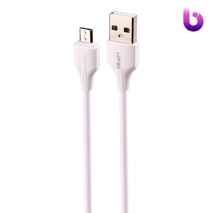 کابل کوتاه میکرو یو اس بی فست شارژ 2.4 آمپر الدینیو LS540 طول 20 سانتی متر