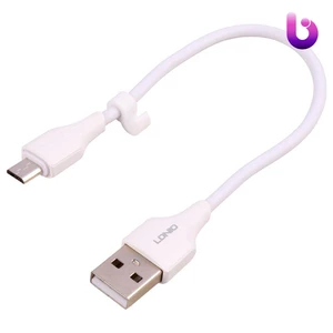 کابل کوتاه میکرو یو اس بی فست شارژ 2.4 آمپر الدینیو LS540 طول 20 سانتی متر