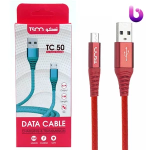 کابل میکرو یو اس بی 2.1 آمپر تسکو TC 50 طول 1 متر