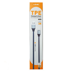کابل فست شارژ LDNIO LS442 2.4A Type-C 2M