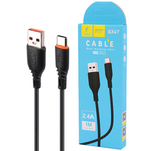 کابل تایپ سی فست شارژ 2.4 آمپر اسکای دلفین S34T طول 1 متر