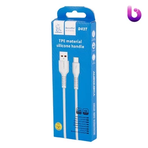 کابل تایپ سی فست شارژ 2.4 آمپر دنمن D42T طول 1 متر