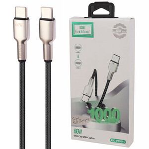 کابل دو سر تایپ سی فست شارژ 66 وات ارلدام EC-PD01C طول 1 متر