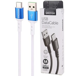 کابل تایپ سی فست شارژ 5 آمپر شوش SH72C طول 1.1 متر