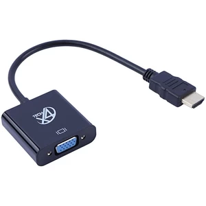 تبدیل HDMI به VGA ایکس فورتک + کابل صدا و کابل Micro USB