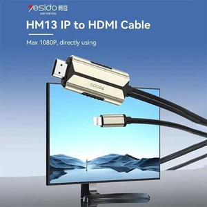 کابل تبدیل Lightning به HDMI یسیدو HM13 طول 2 متر