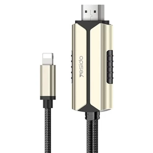 کابل تبدیل Lightning به HDMI یسیدو HM13 طول 2 متر