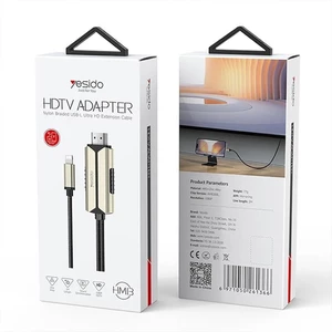 کابل تبدیل Lightning به HDMI یسیدو HM13 طول 2 متر