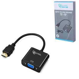 تبدیل HDMI به VGA بایبل C-36 + کابل صدا