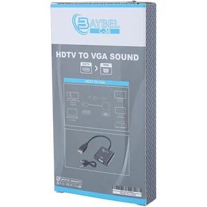 تبدیل HDMI به VGA بایبل C-36 + کابل صدا